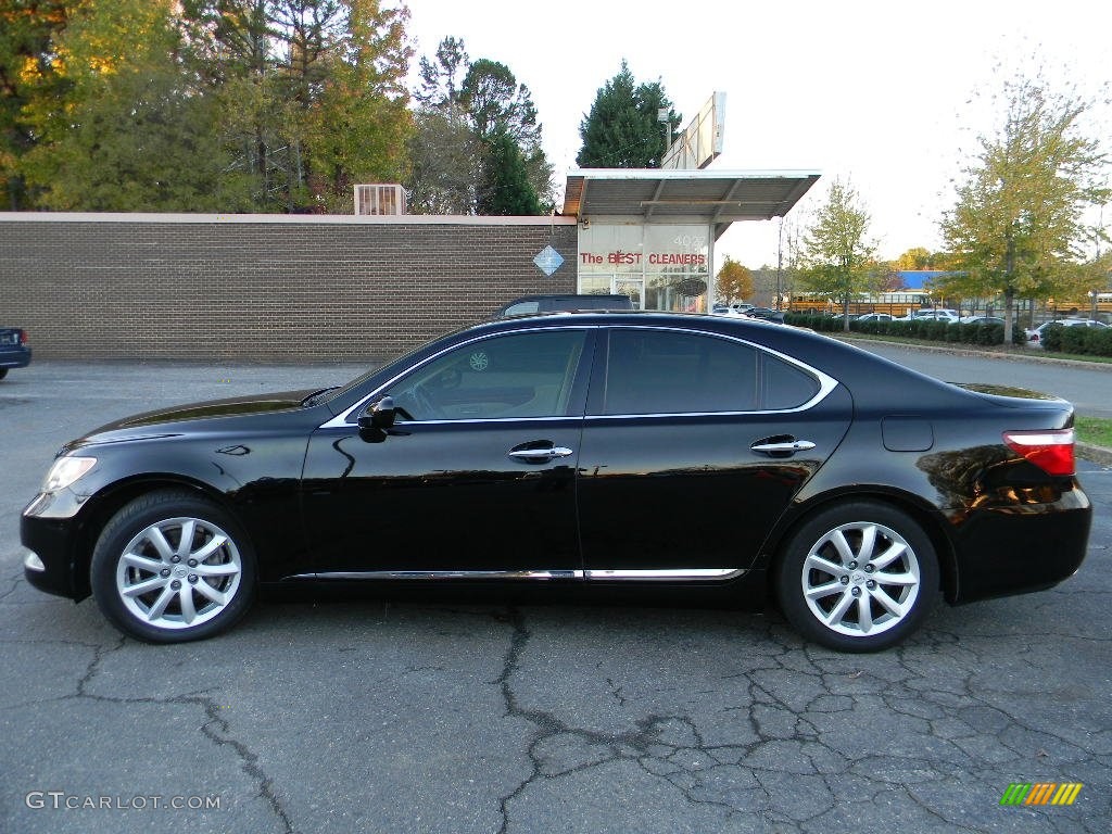 2007 LS 460 - Black Sapphire Pearl / Cashmere photo #7