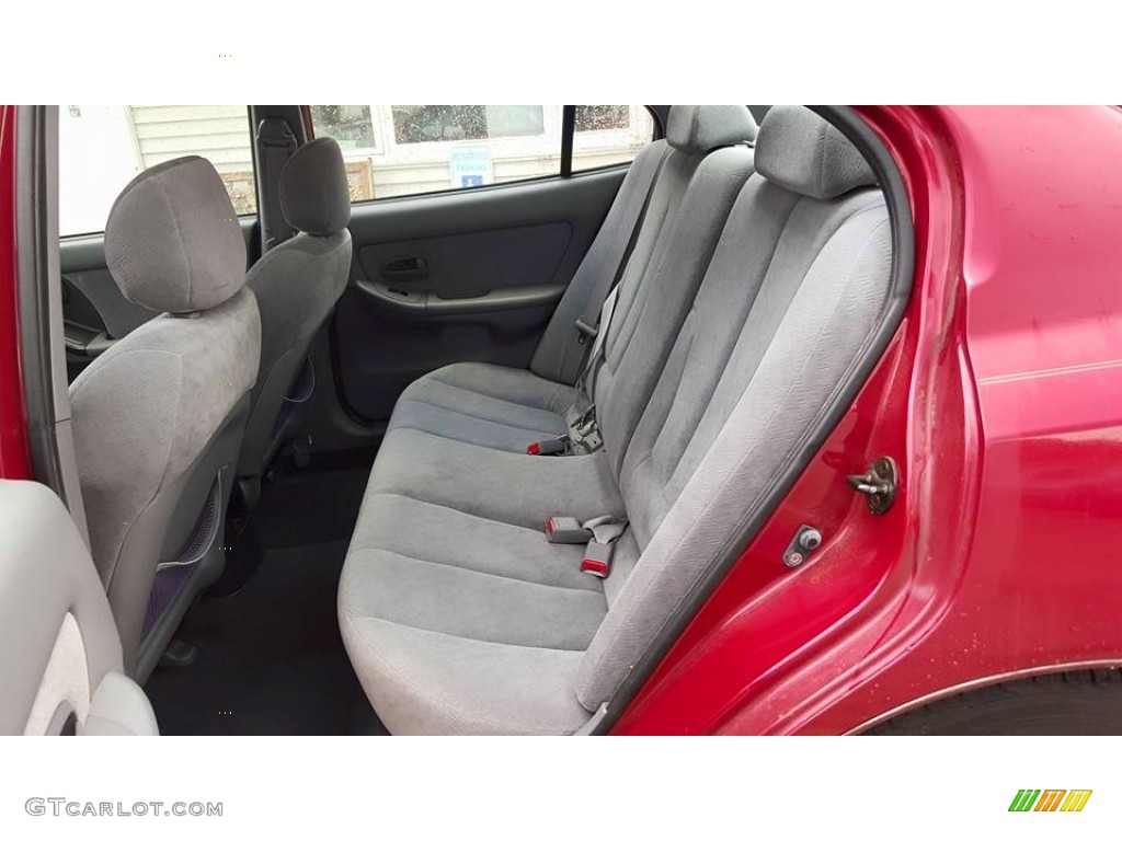 2005 Elantra GLS Sedan - Electric Red Metallic / Gray photo #13