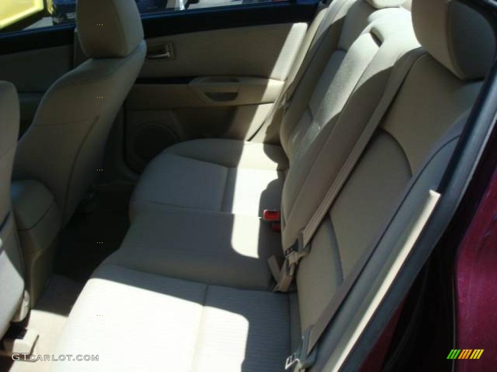 2007 MAZDA3 i Sport Sedan - Phantom Purple Mica / Beige photo #11