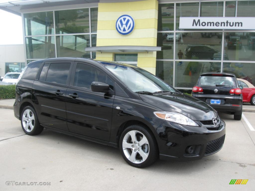 2007 MAZDA5 Sport - Brilliant Black / Black photo #1
