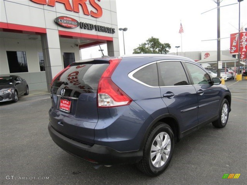 2013 CR-V EX-L - Twilight Blue Metallic / Beige photo #8