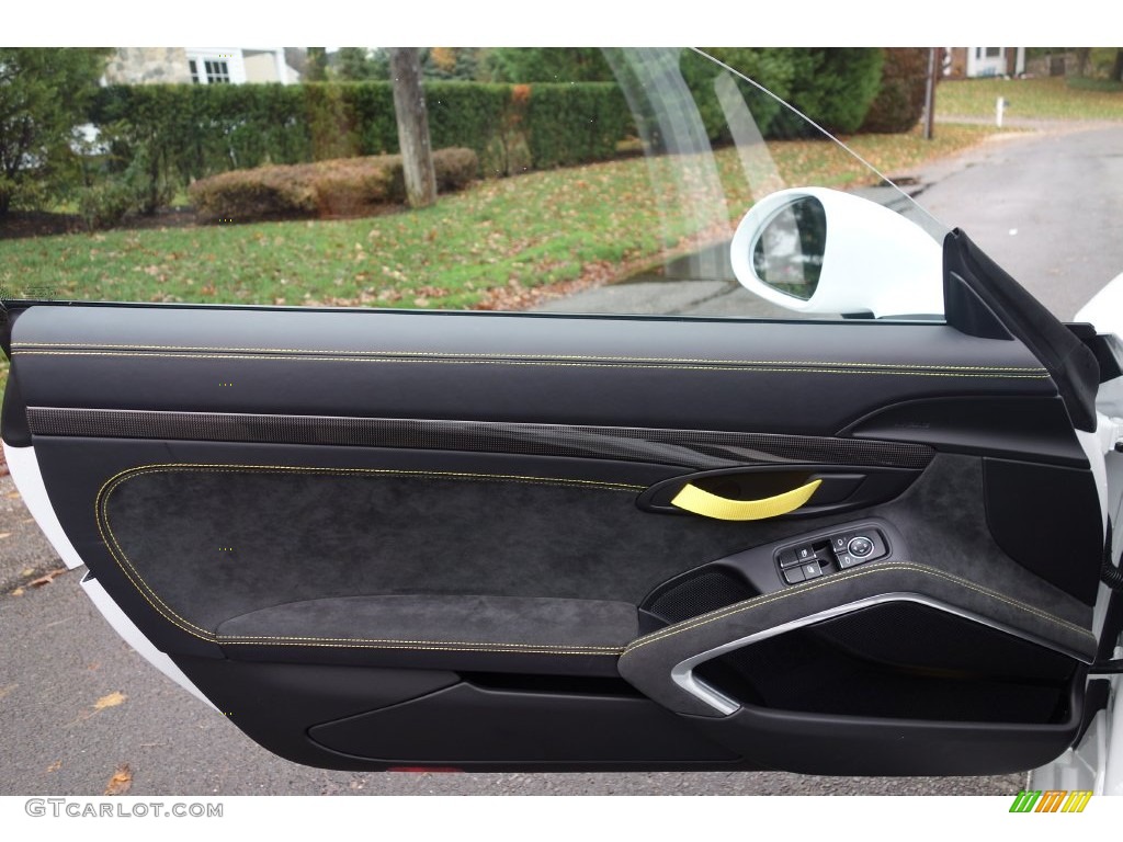 2016 Porsche Cayman GT4 Black Door Panel Photo #108615575