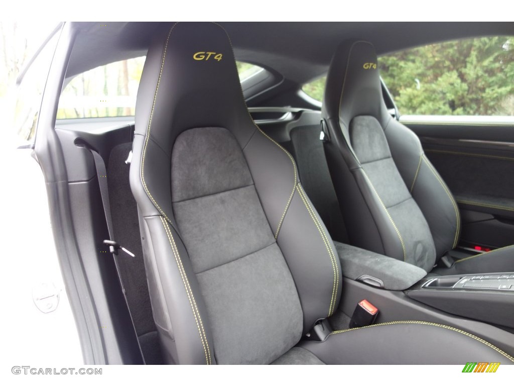 Black Interior 2016 Porsche Cayman GT4 Photo #108615692