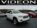 2013 Bright White Jeep Grand Cherokee Overland 4x4  photo #1