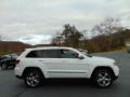 2013 Bright White Jeep Grand Cherokee Overland 4x4  photo #2