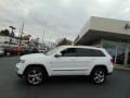 2013 Bright White Jeep Grand Cherokee Overland 4x4  photo #6