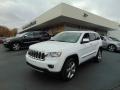 2013 Bright White Jeep Grand Cherokee Overland 4x4  photo #7