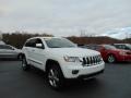 2013 Bright White Jeep Grand Cherokee Overland 4x4  photo #9