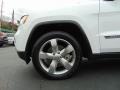 2013 Bright White Jeep Grand Cherokee Overland 4x4  photo #13