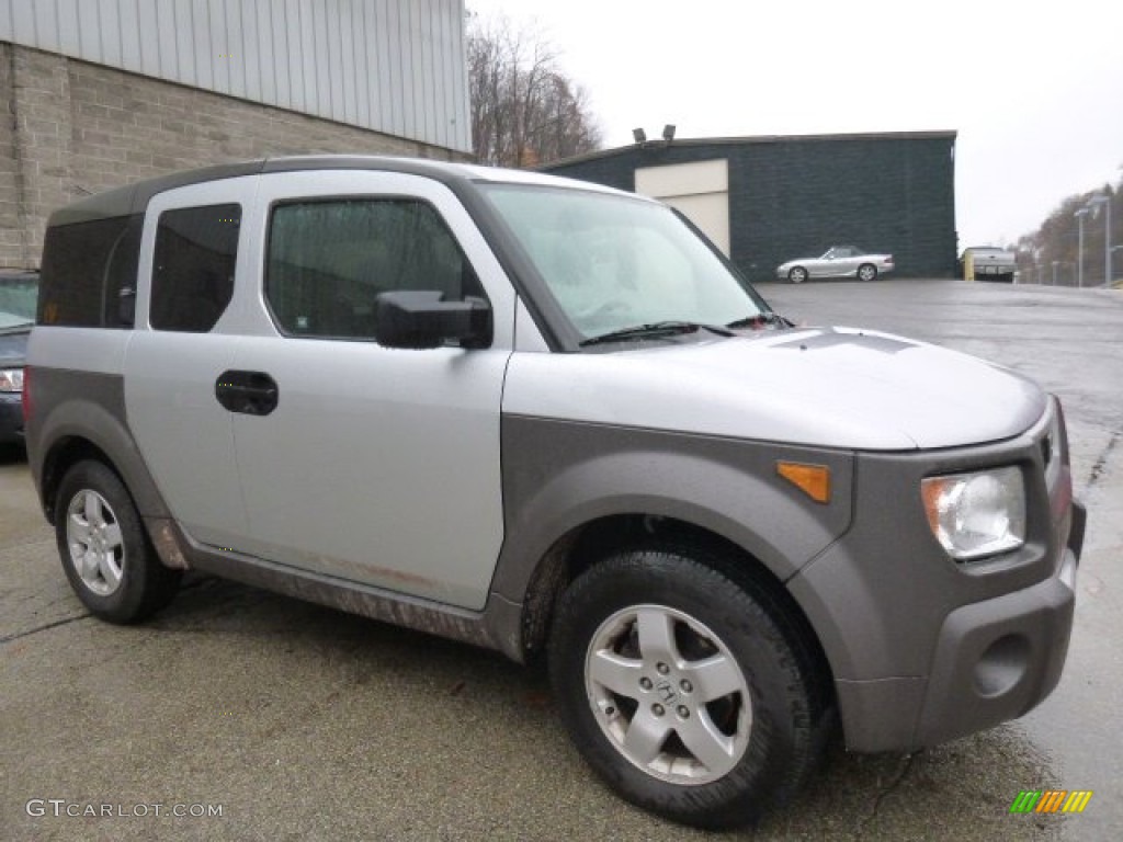 2004 Element EX AWD - Satin Silver Metallic / Gray photo #1