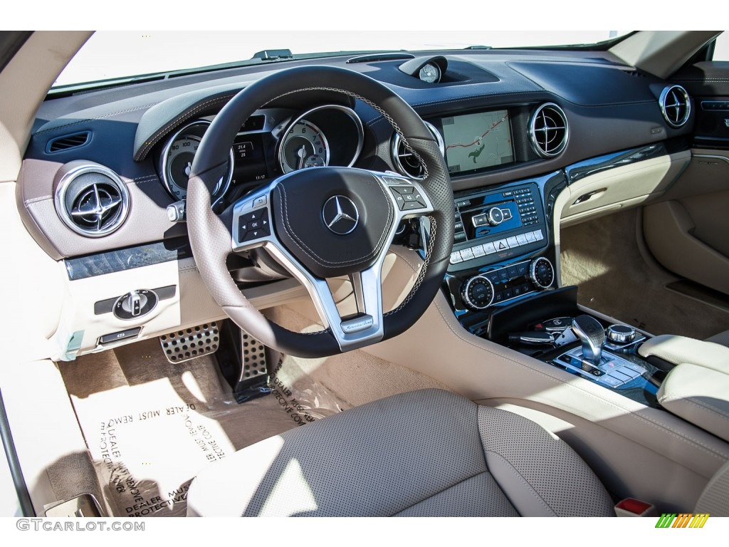 Ginger Beige/Espresso Brown Interior 2016 Mercedes-Benz SL 400 Roadster Photo #108622988