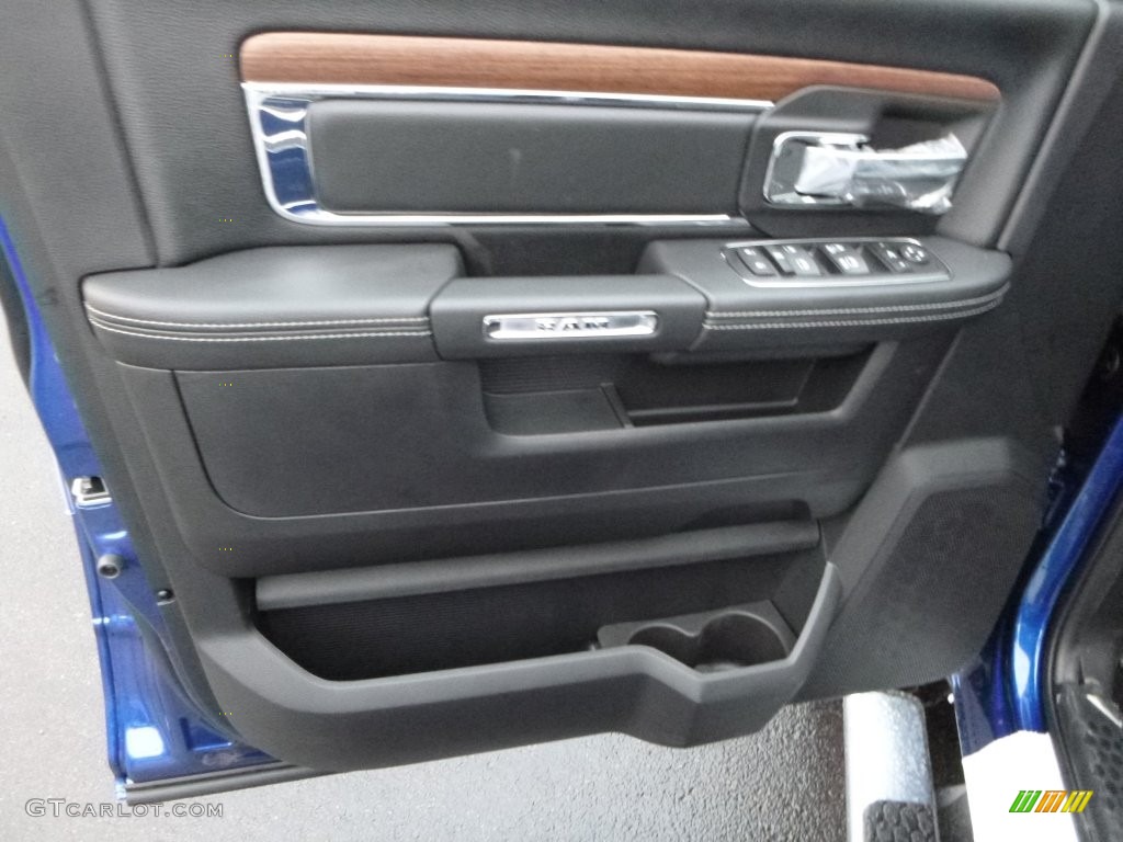 2016 Ram 2500 Laramie Crew Cab 4x4 Black Door Panel Photo #108623798