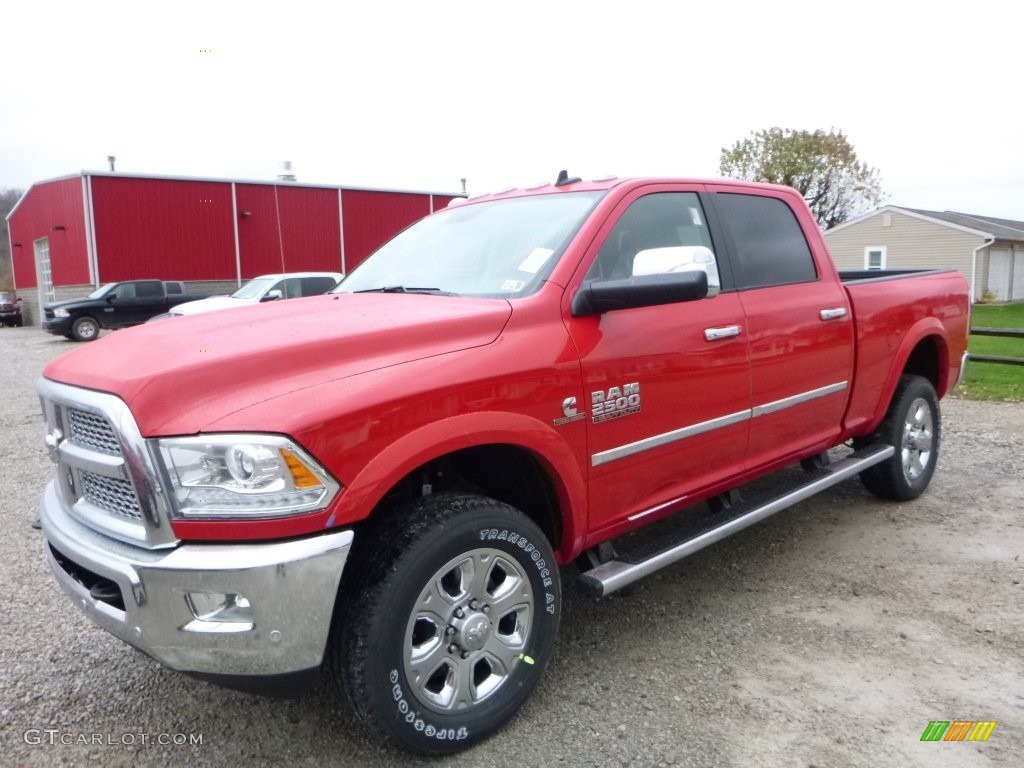 Flame Red 2016 Ram 2500 Laramie Crew Cab 4x4 Exterior Photo #108623946