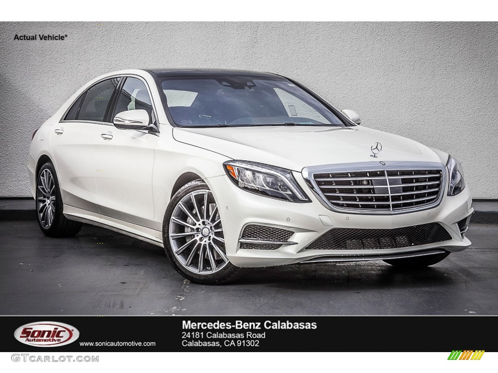 2016 S 550 Sedan - designo Diamond White Metallic / Black photo #1