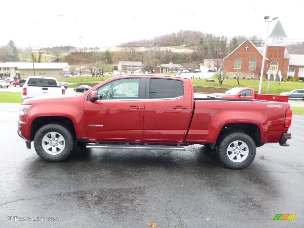 Red Rock Metallic 2016 Chevrolet Colorado WT Crew Cab 4x4 Exterior Photo #108625274