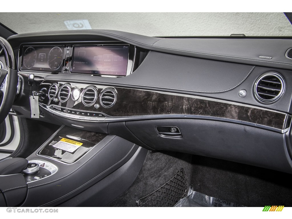 2015 Mercedes-Benz S 550e Plug-In Hybrid Sedan Nut Brown/Black Dashboard Photo #108625280