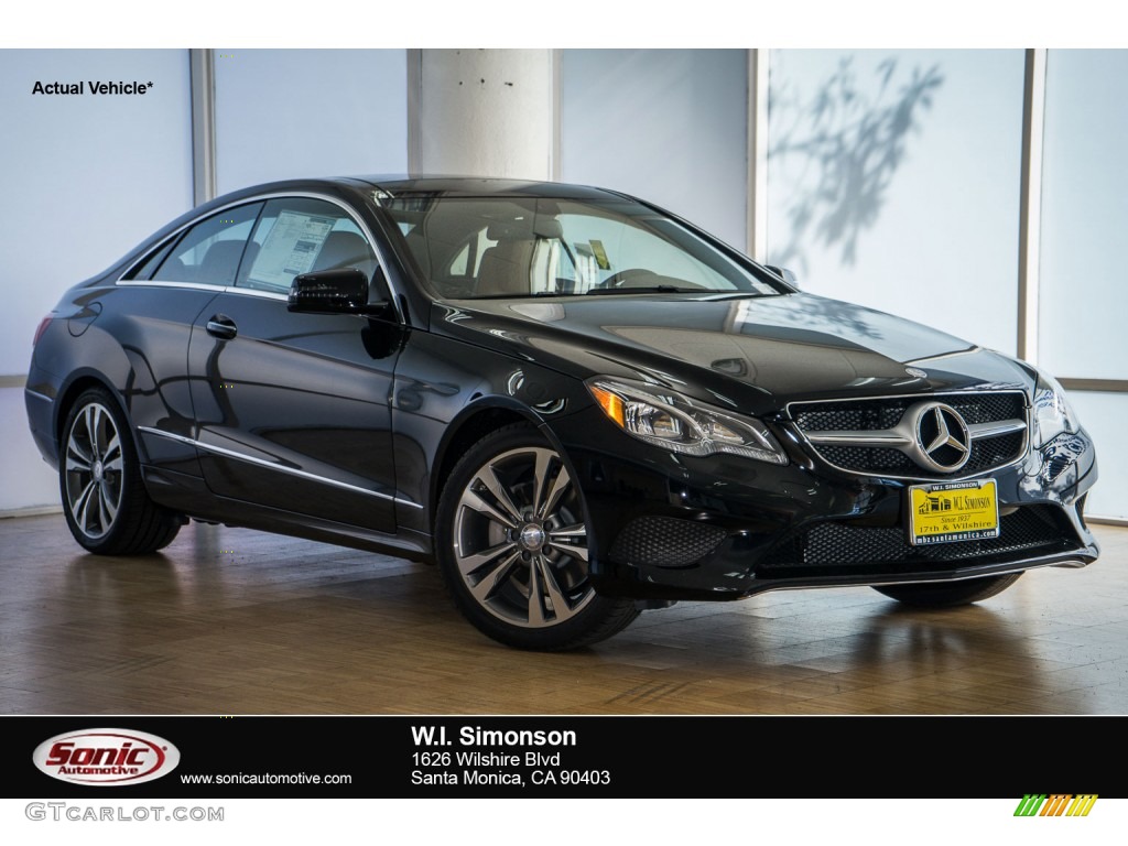 2016 E 400 Coupe - Black / Natural Beige/Black photo #1