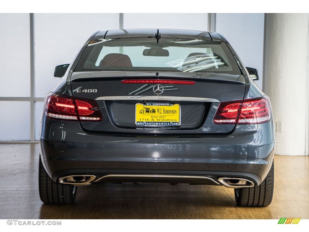 2016 E 400 Coupe - Steel Grey Metallic / Red/Black photo #4