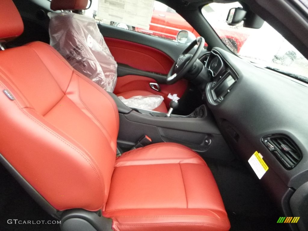 Black Ruby Red Interior 2016 Dodge Challenger R T Photo