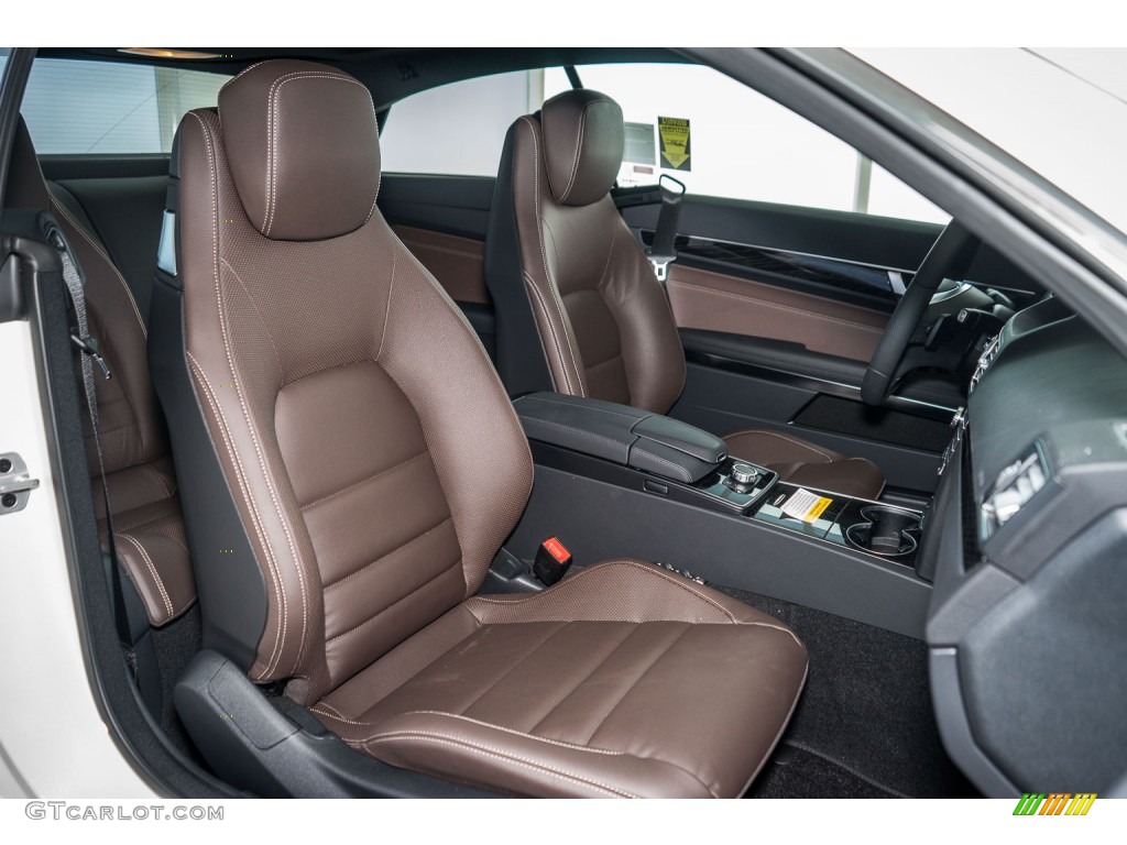 Chestnut Brown/Black Interior 2016 Mercedes-Benz E 400 Coupe Photo #108627290