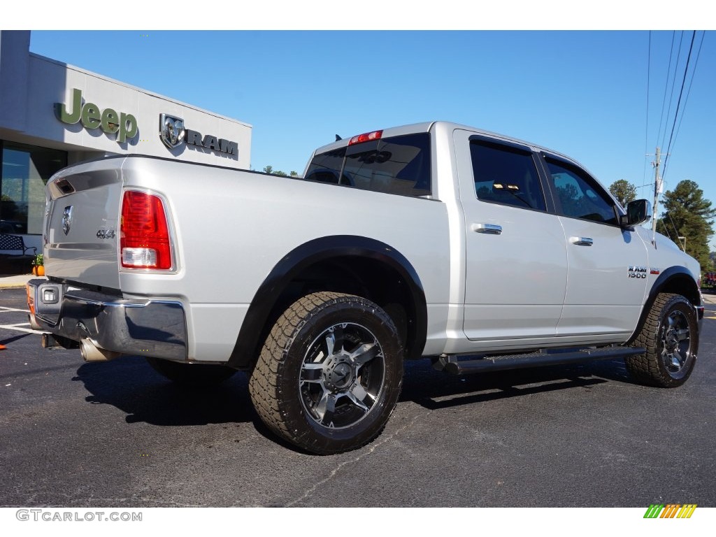 2014 1500 Laramie Crew Cab 4x4 - Bright Silver Metallic / Black photo #7