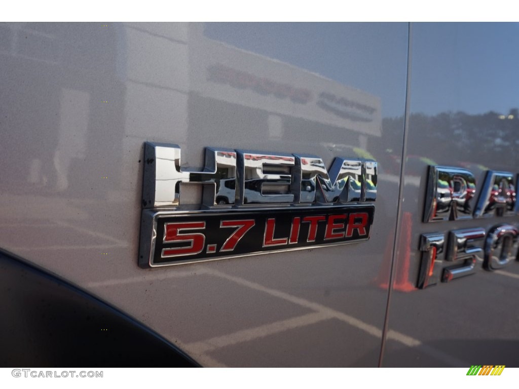 2014 1500 Laramie Crew Cab 4x4 - Bright Silver Metallic / Black photo #14