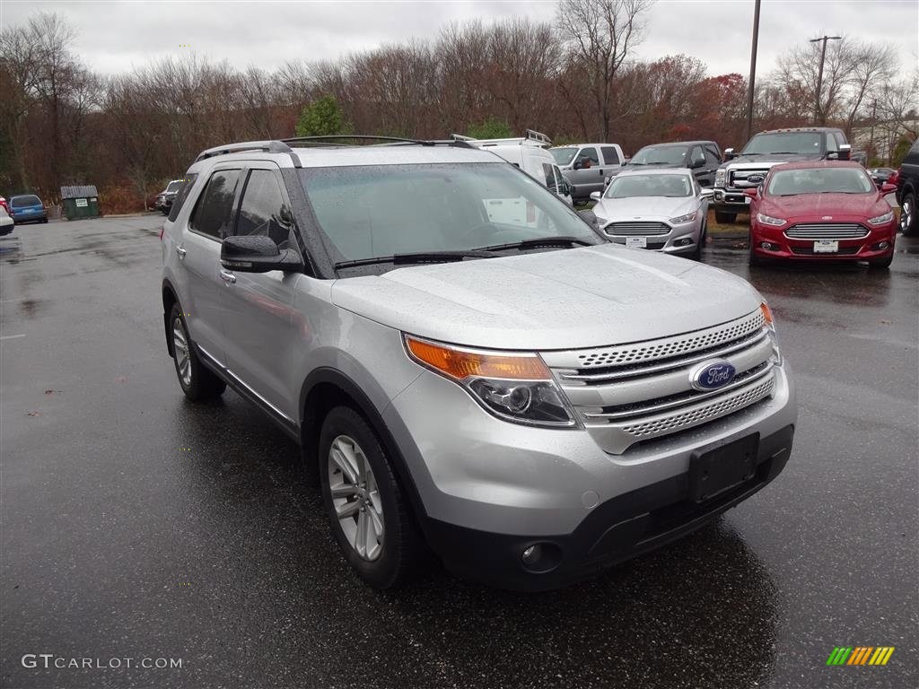 2012 Explorer XLT 4WD - Ingot Silver Metallic / Charcoal Black photo #1