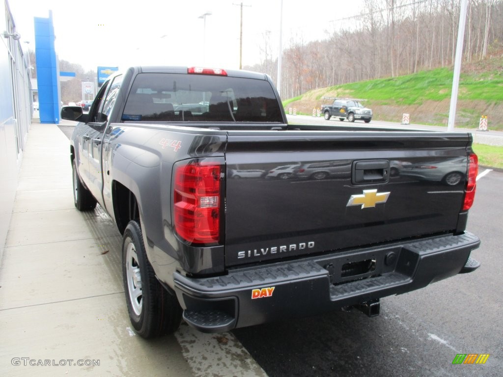 2016 Silverado 1500 WT Double Cab 4x4 - Tungsten Metallic / Dark Ash/Jet Black photo #6