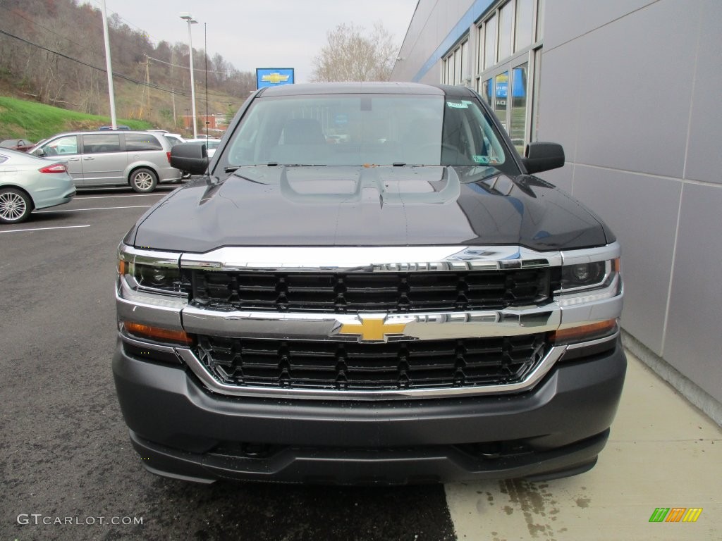 2016 Silverado 1500 WT Double Cab 4x4 - Tungsten Metallic / Dark Ash/Jet Black photo #8