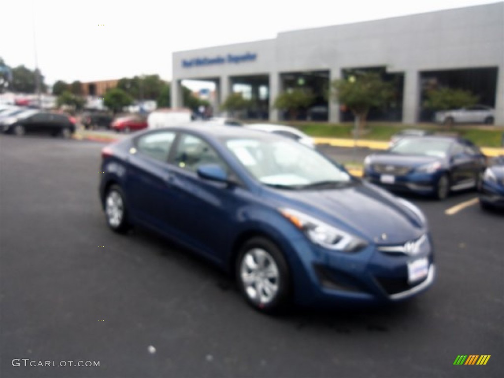 Blue Hyundai Elantra