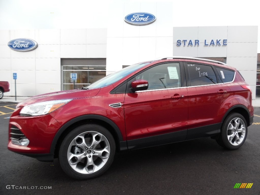 2016 Escape Titanium 4WD - Ruby Red Metallic / Charcoal Black photo #1