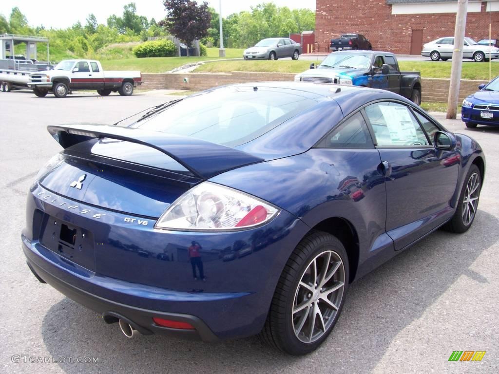 2009 Eclipse GT Coupe - Maizen Blue Pearl / Dark Charcoal photo #11