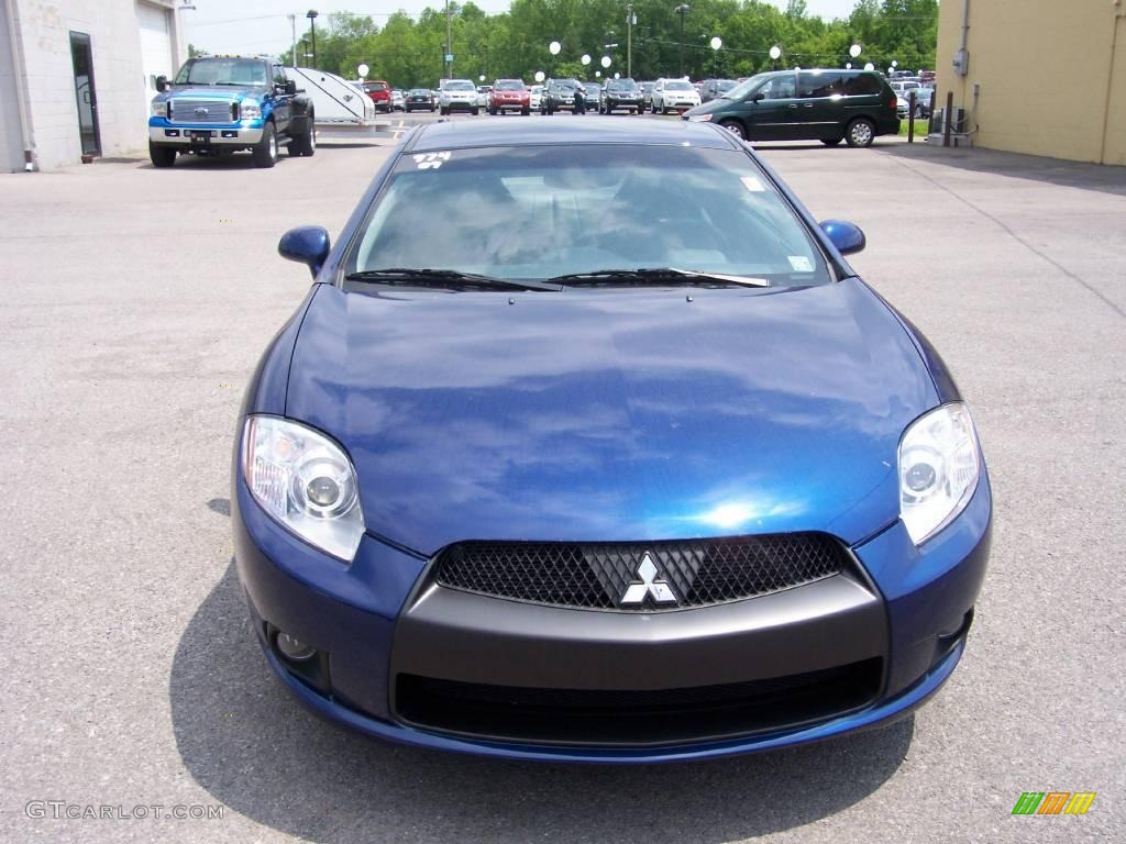 2009 Eclipse GT Coupe - Maizen Blue Pearl / Dark Charcoal photo #14