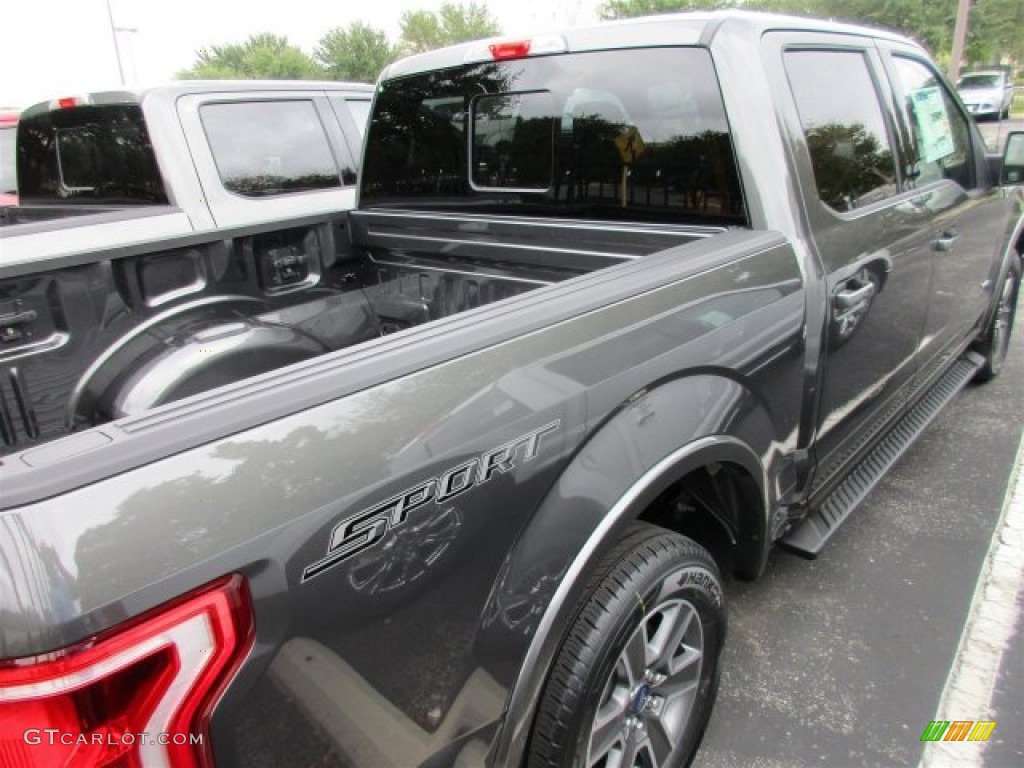 2016 F150 XLT SuperCrew - Magnetic / Black photo #8