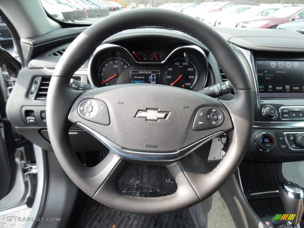 2016 Chevrolet Impala LT Jet Black Steering Wheel Photo #108634394