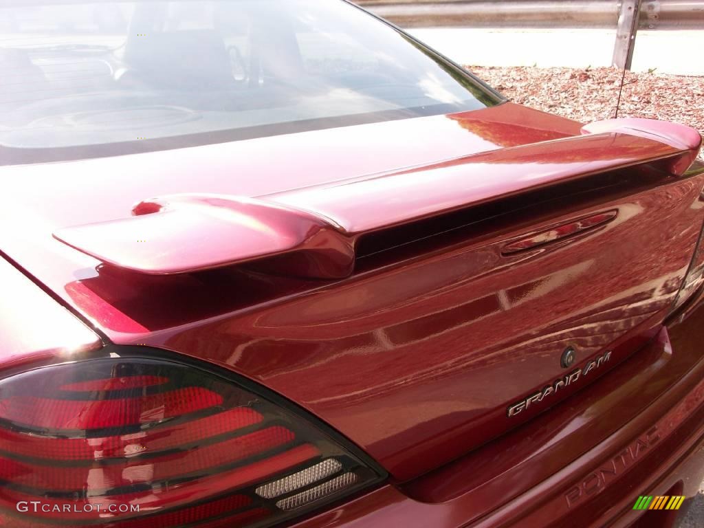 2001 Grand Am SE Sedan - Redfire Metallic / Dark Pewter photo #4