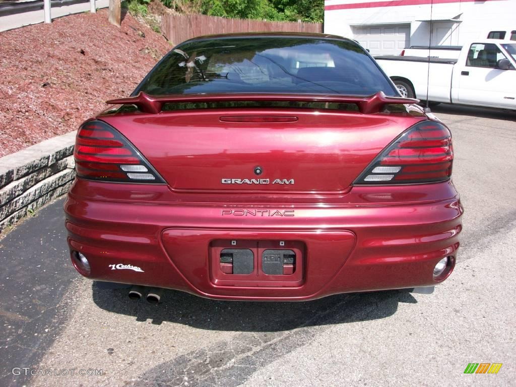 2001 Grand Am SE Sedan - Redfire Metallic / Dark Pewter photo #5