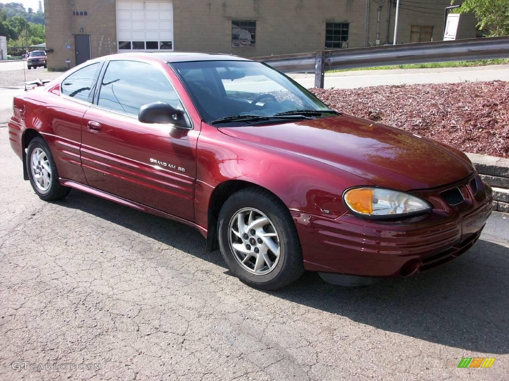 2001 Grand Am SE Sedan - Redfire Metallic / Dark Pewter photo #9
