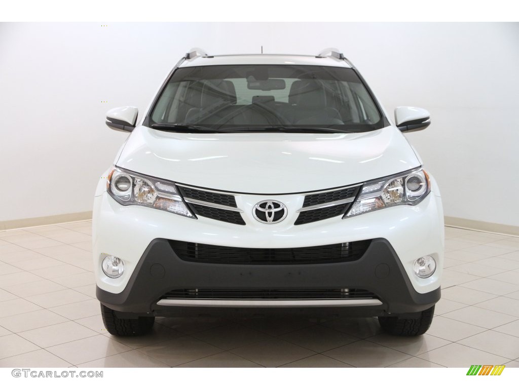 2015 RAV4 Limited AWD - Super White / Black photo #2