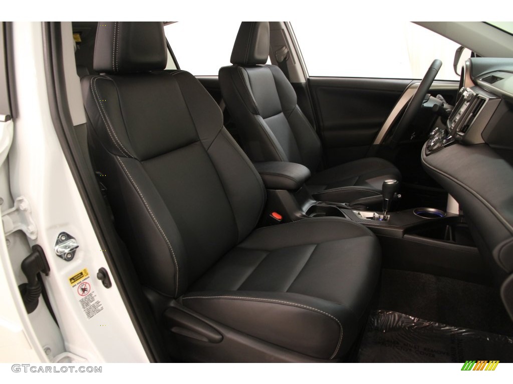 2015 RAV4 Limited AWD - Super White / Black photo #13