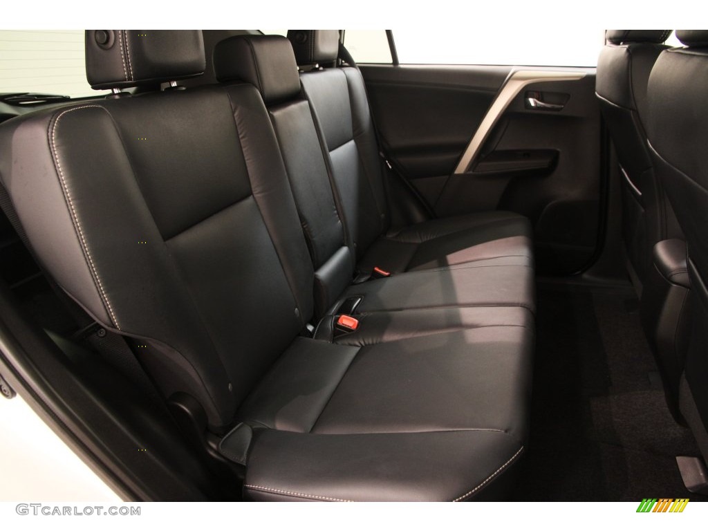 2015 RAV4 Limited AWD - Super White / Black photo #14