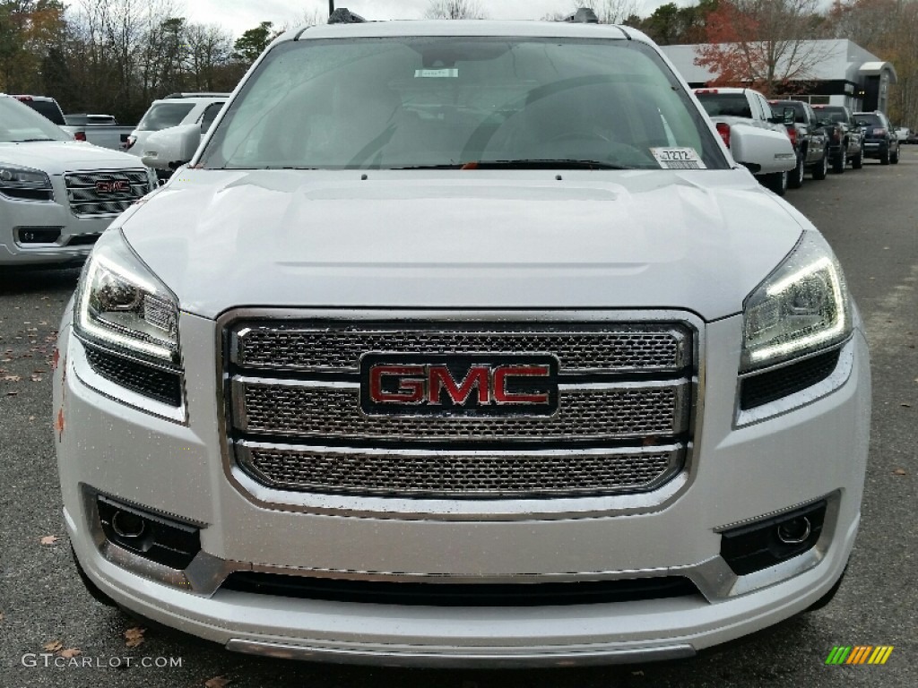 2016 Acadia Denali - White Frost Tricoat / Cocoa Dune photo #2