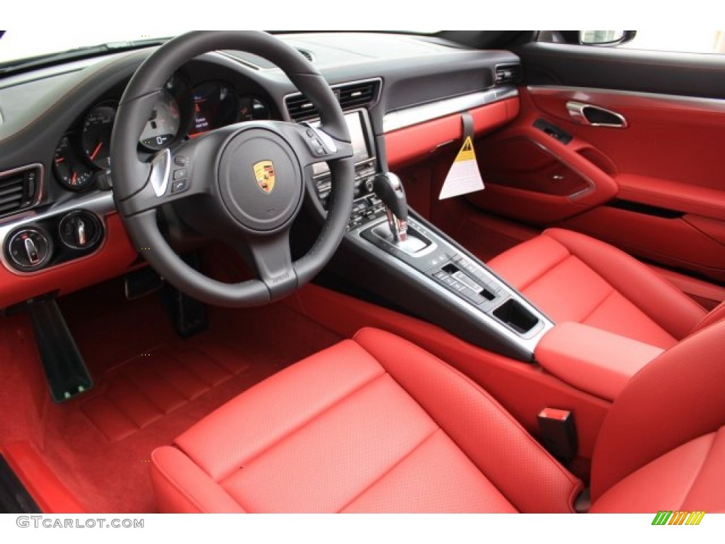 Black/Garnet Red Interior 2016 Porsche 911 Targa 4S Photo #108640454