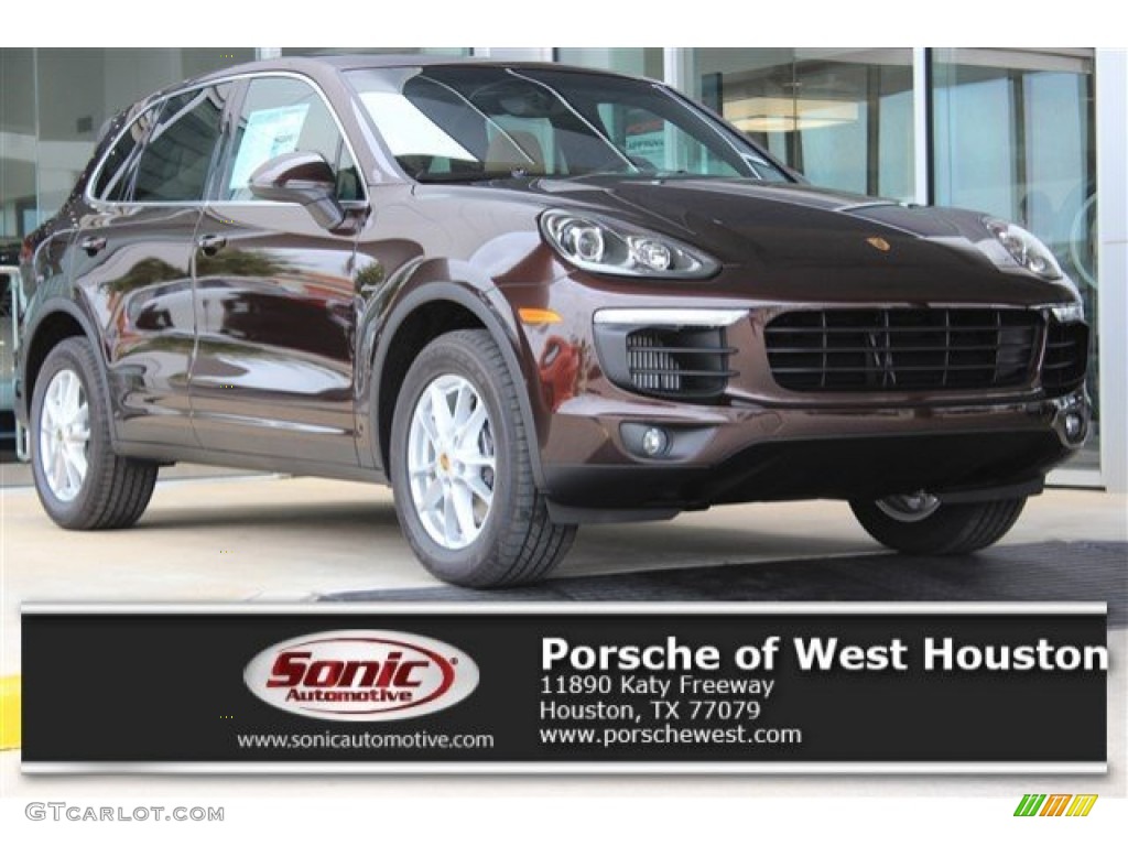 2016 Cayenne Diesel - Mahogany Metallic / Black/Luxor Beige photo #1