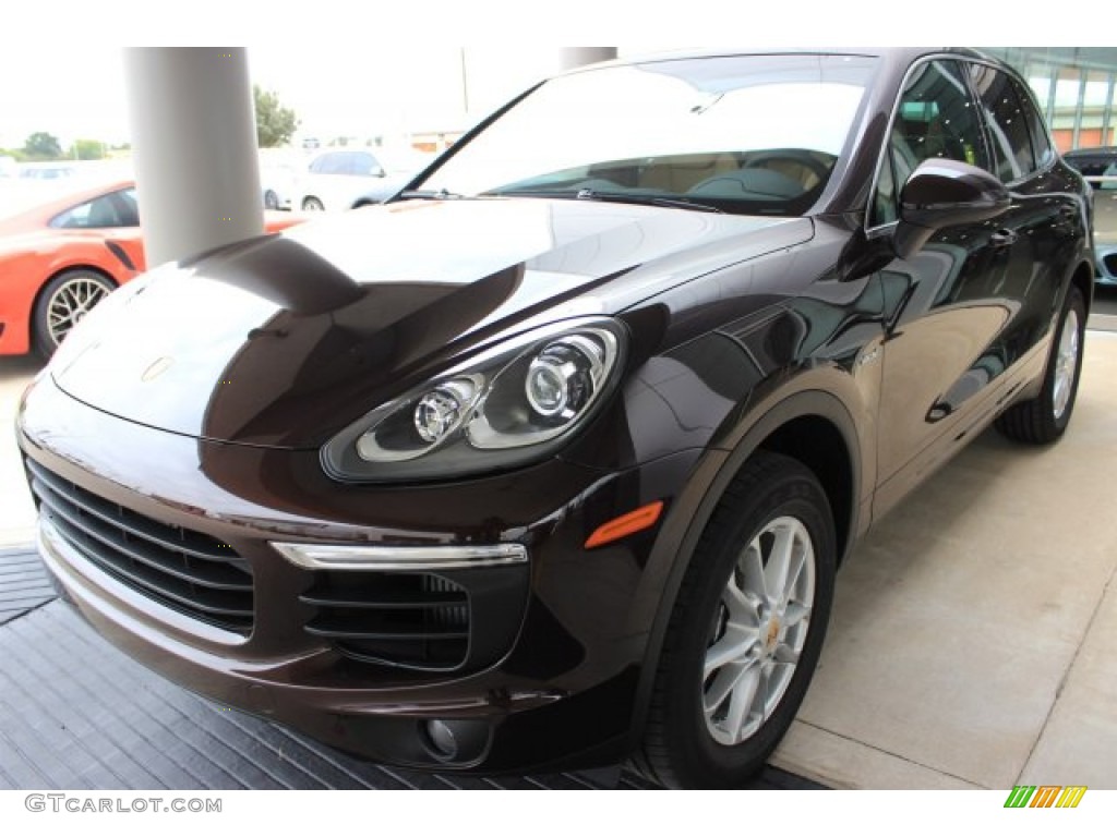 2016 Cayenne Diesel - Mahogany Metallic / Black/Luxor Beige photo #3