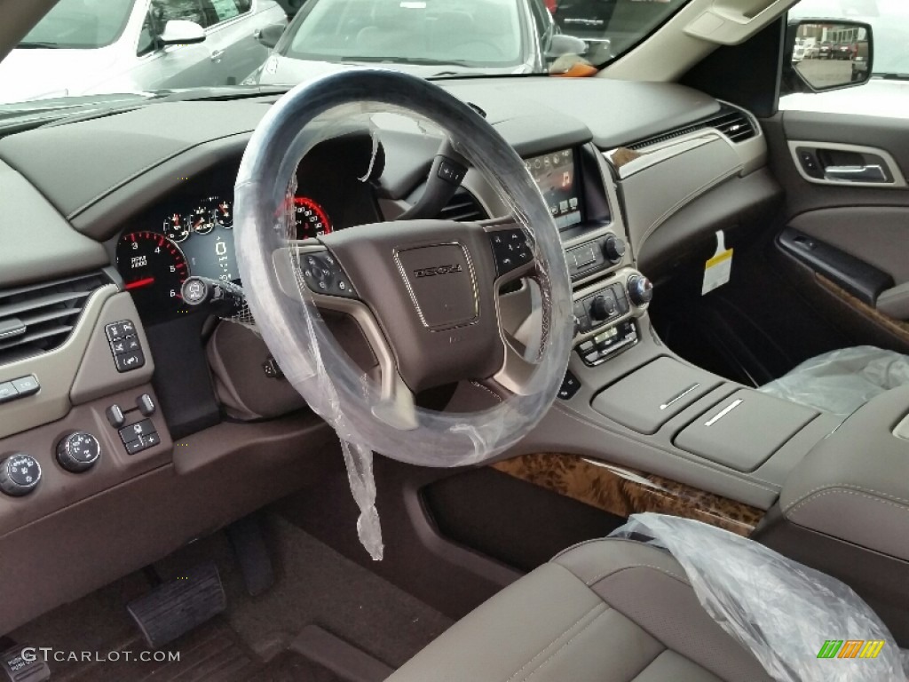 Cocoa/Dark Atmosphere Interior 2016 GMC Yukon Denali 4WD Photo #108640724