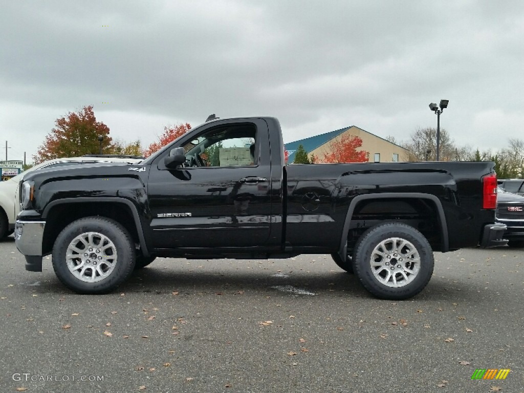 2016 Sierra 1500 SLE Regular Cab 4WD - Onyx Black / Jet Black photo #3