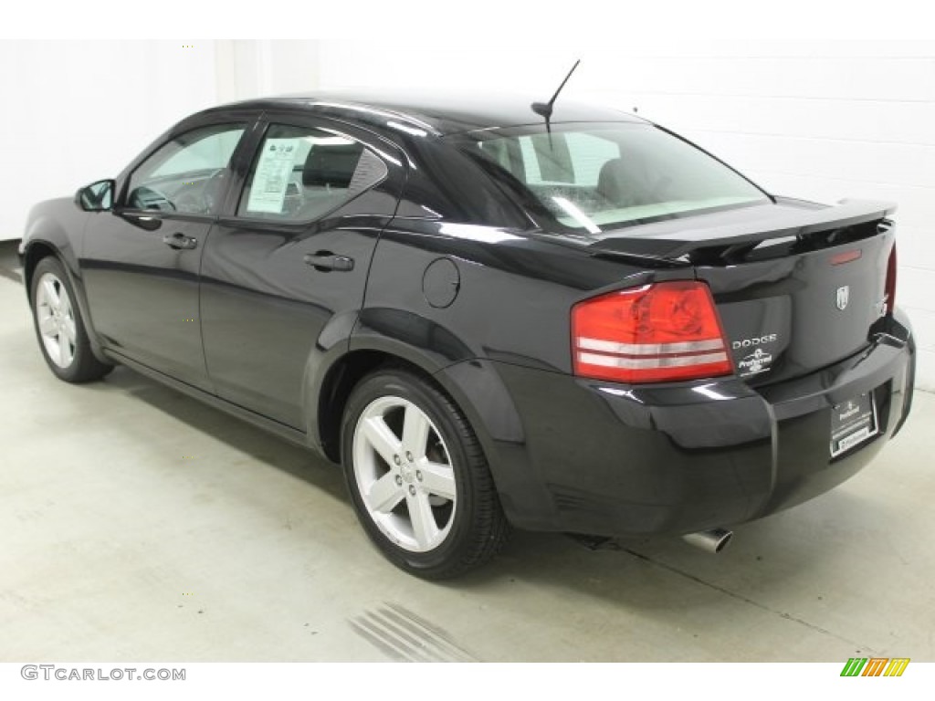 2010 Avenger R/T - Brilliant Black Crystal Pearl / Dark Slate Gray photo #4