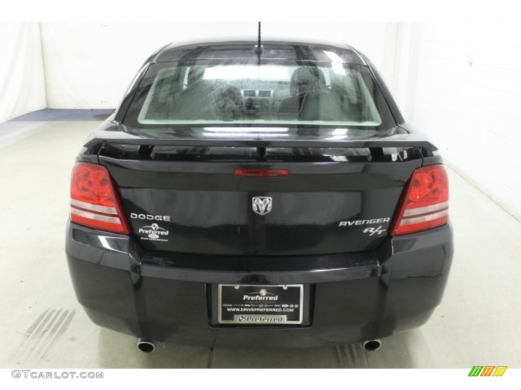 2010 Avenger R/T - Brilliant Black Crystal Pearl / Dark Slate Gray photo #5