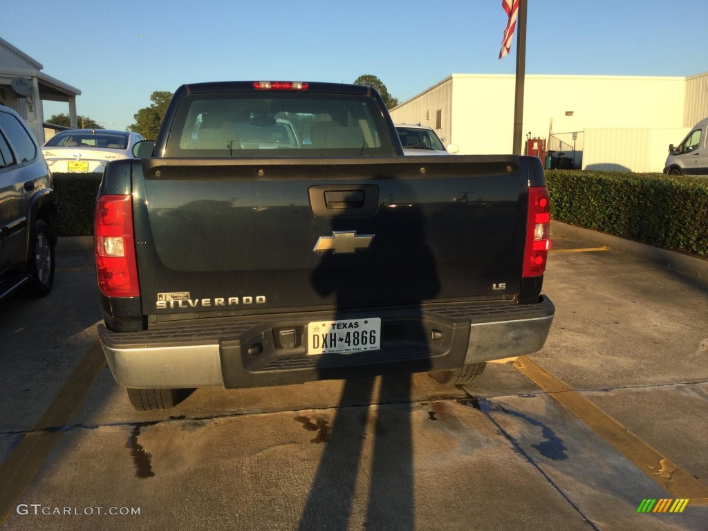 2007 Silverado 1500 Work Truck Extended Cab - Dark Blue Metallic / Dark Titanium Gray photo #3